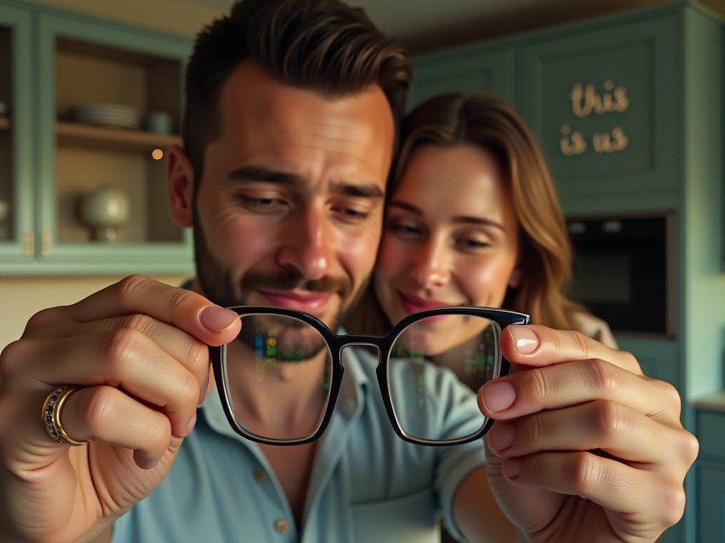 61 tuổi lần đầu nhìn thấy màu sắc, người cha không kìm được nước mắt hạnh phúc